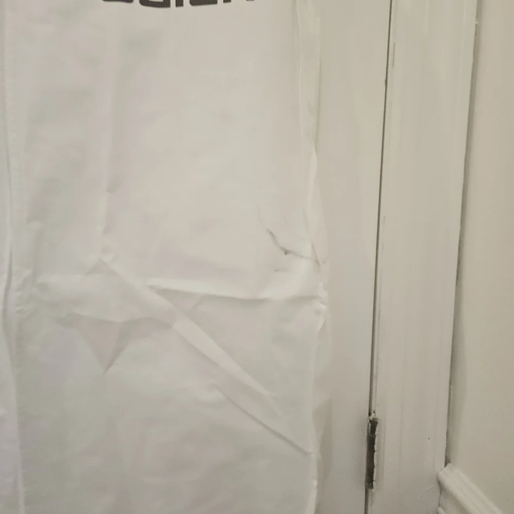 2 Ogier garment bags/suit carrier silver and white